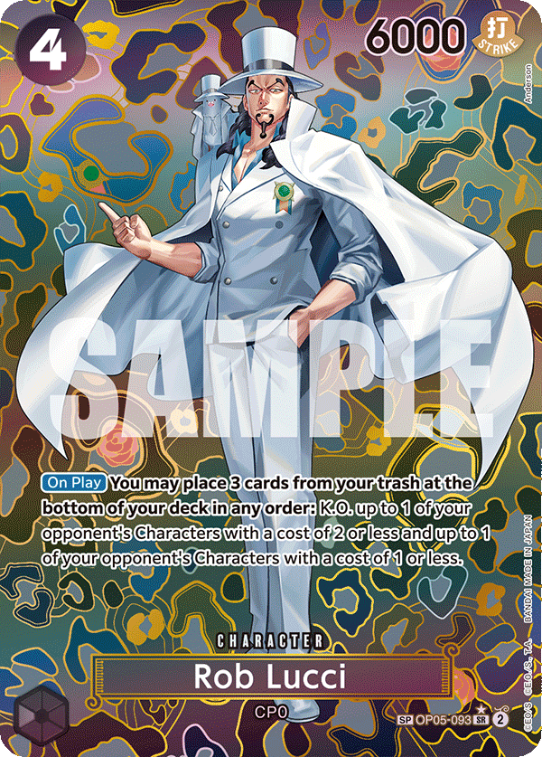 Rob Lucci Emperors In The New World - OP-09 One Piece Card Rob Lucci Emperors In The New World - OP-09 One Piece Card