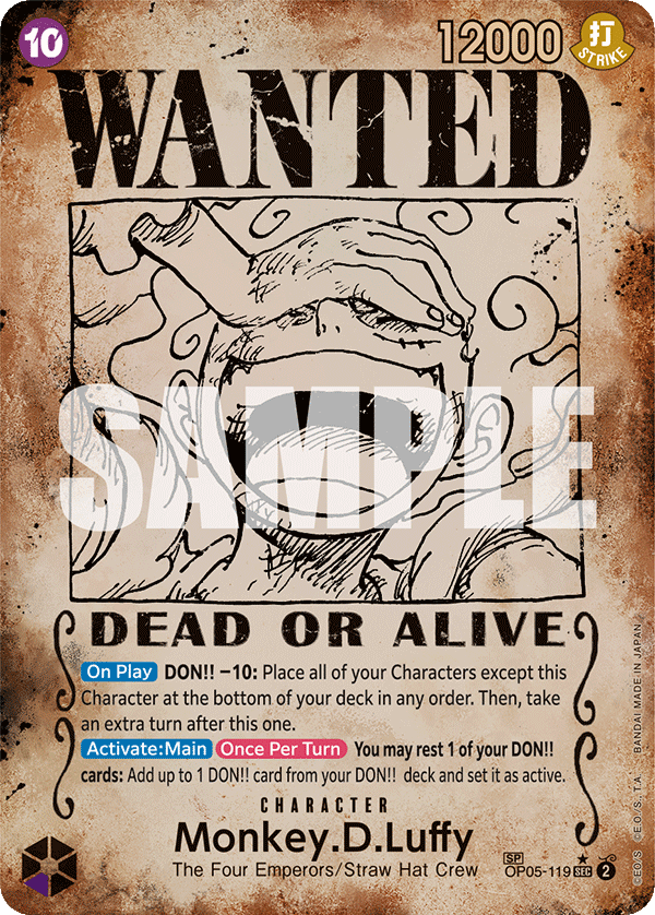 Monkey.D.Luffy Emperors In The New World - OP-09 One Piece Card Monkey.D.Luffy Emperors In The New World - OP-09 One Piece Card