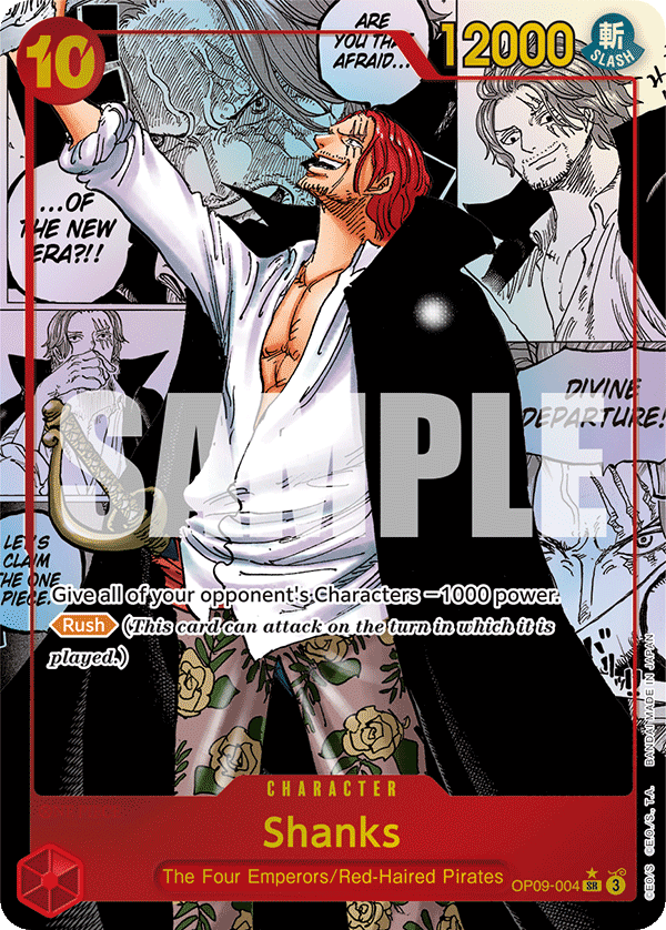 Shanks Emperors In The New World - OP-09 One Piece Card Shanks Emperors In The New World - OP-09 One Piece Card