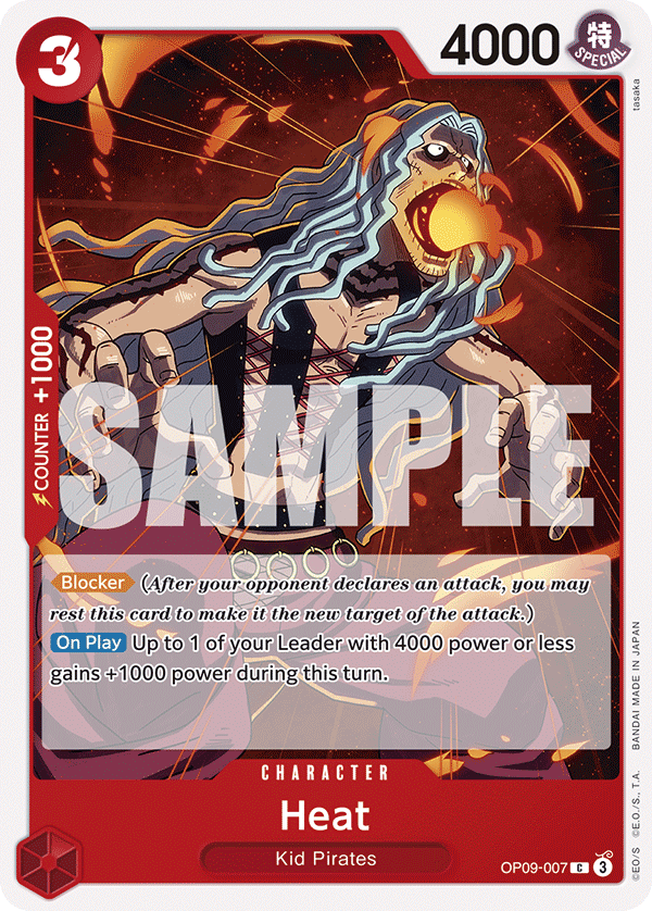 Heat Emperors In The New World - OP-09 One Piece Card Heat Emperors In The New World - OP-09 One Piece Card