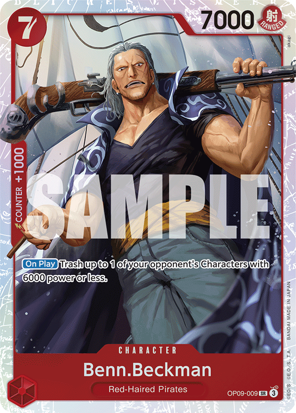 Benn.Beckman Emperors In The New World - OP-09 One Piece Card Benn.Beckman Emperors In The New World - OP-09 One Piece Card