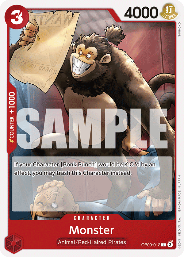 Monster Emperors In The New World - OP-09 One Piece Card Monster Emperors In The New World - OP-09 One Piece Card