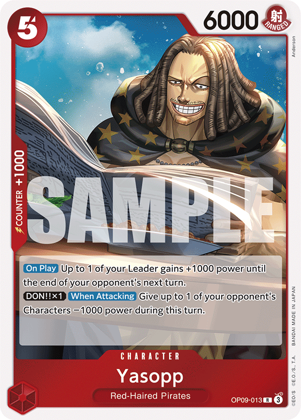 Yasopp Emperors In The New World - OP-09 One Piece Card Yasopp Emperors In The New World - OP-09 One Piece Card