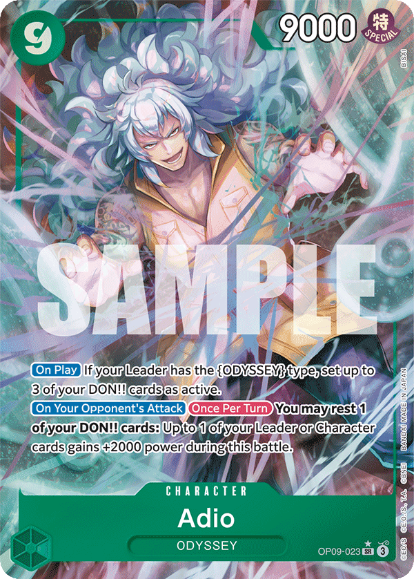 Adio Emperors In The New World - OP-09 One Piece Card Adio Emperors In The New World - OP-09 One Piece Card