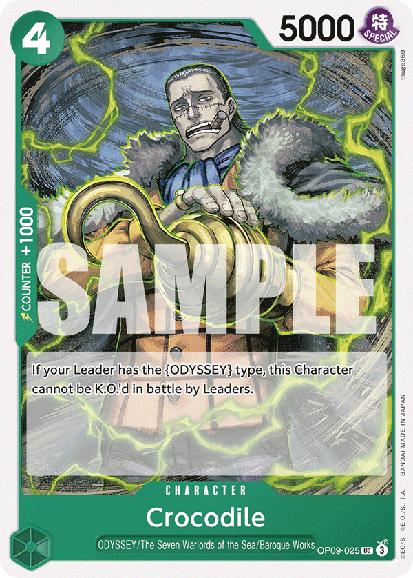 Crocodile Emperors In The New World - OP-09 One Piece Card Crocodile Emperors In The New World - OP-09 One Piece Card