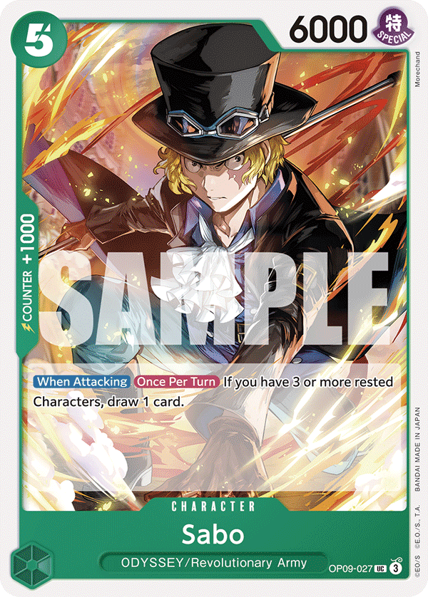 Sabo Emperors In The New World - OP-09 One Piece Card Sabo Emperors In The New World - OP-09 One Piece Card