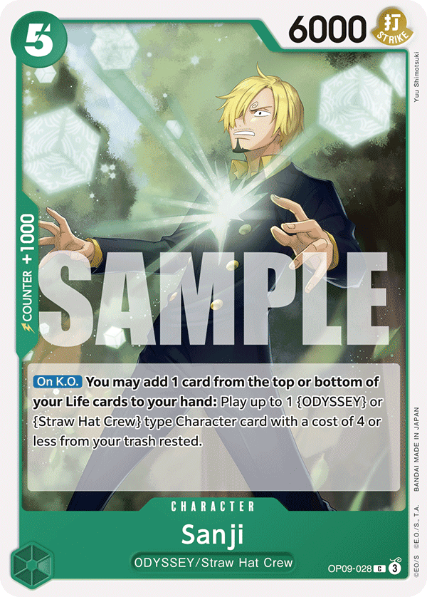 Sanji Emperors In The New World - OP-09 One Piece Card Sanji Emperors In The New World - OP-09 One Piece Card