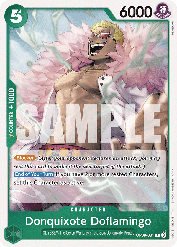 Donquixote Doflamingo Emperors In The New World - OP-09 One Piece Card Donquixote Doflamingo Emperors In The New World - OP-09 One Piece Card