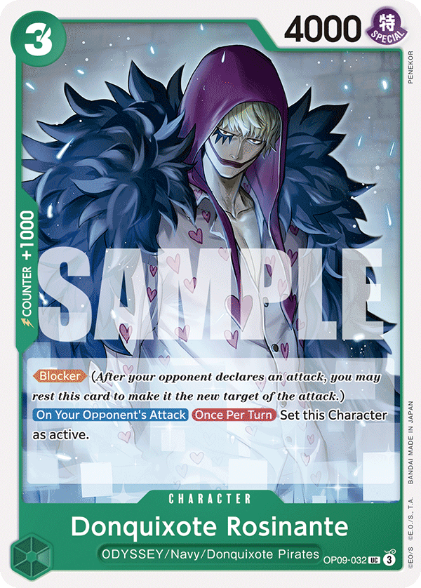 Donquixote Rosinante Emperors In The New World - OP-09 One Piece Card Donquixote Rosinante Emperors In The New World - OP-09 One Piece Card