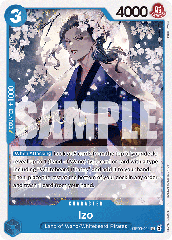 Izo Emperors In The New World - OP-09 One Piece Card Izo Emperors In The New World - OP-09 One Piece Card