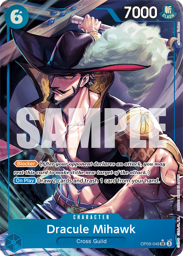 Dracule Mihawk Emperors In The New World - OP-09 One Piece Card Dracule Mihawk Emperors In The New World - OP-09 One Piece Card