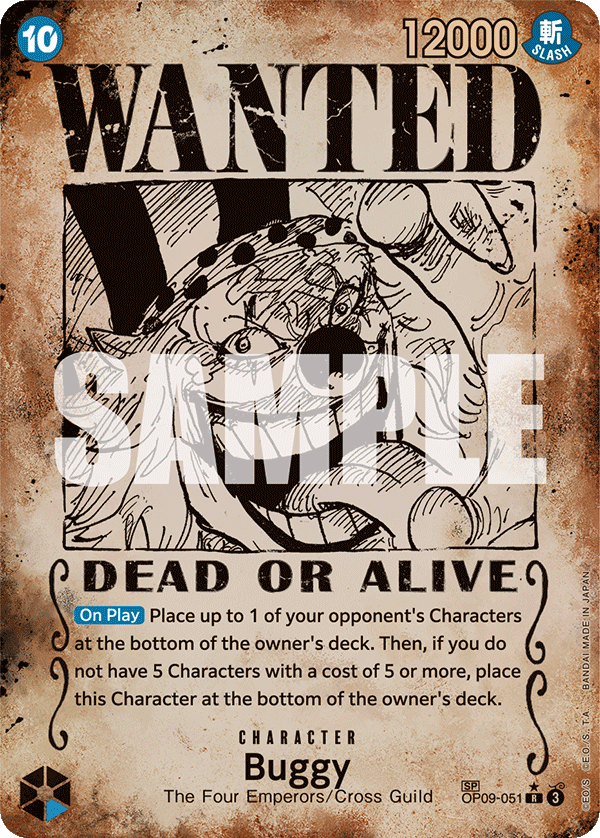 Buggy Emperors In The New World - OP-09 One Piece Card Buggy Emperors In The New World - OP-09 One Piece Card