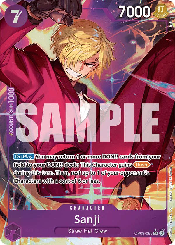 Sanji Emperors In The New World - OP-09 One Piece Card Sanji Emperors In The New World - OP-09 One Piece Card