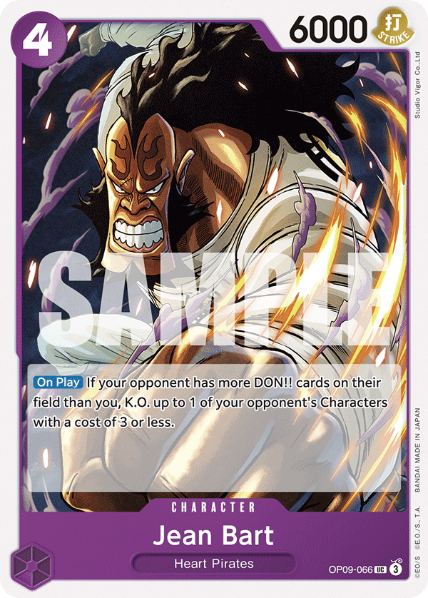 Jean Bart Emperors In The New World - OP-09 One Piece Card Jean Bart Emperors In The New World - OP-09 One Piece Card
