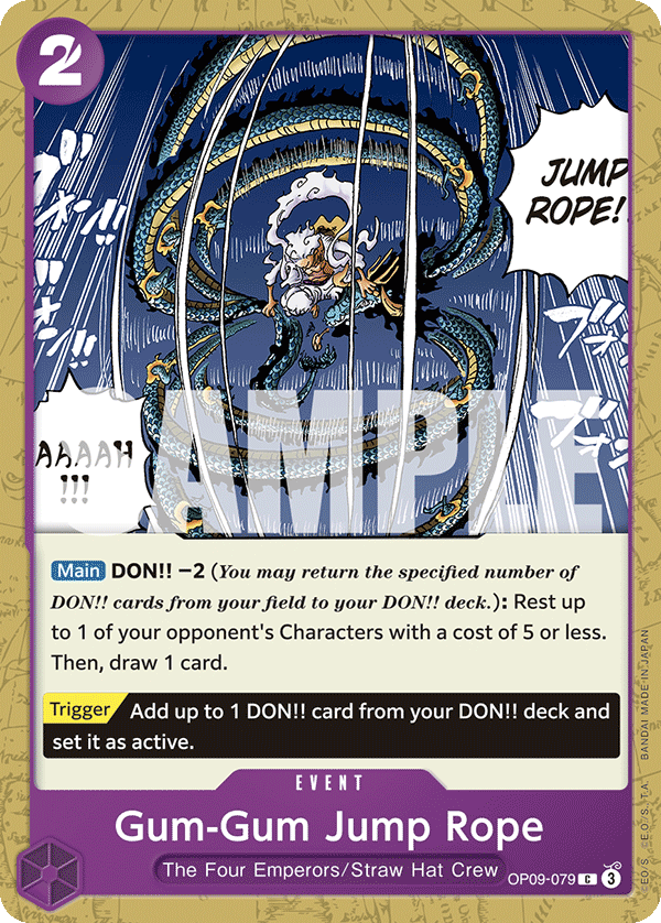 Gum-Gum Jump Rope Emperors In The New World - OP-09 One Piece Card Gum-Gum Jump Rope Emperors In The New World - OP-09 One Piece Card