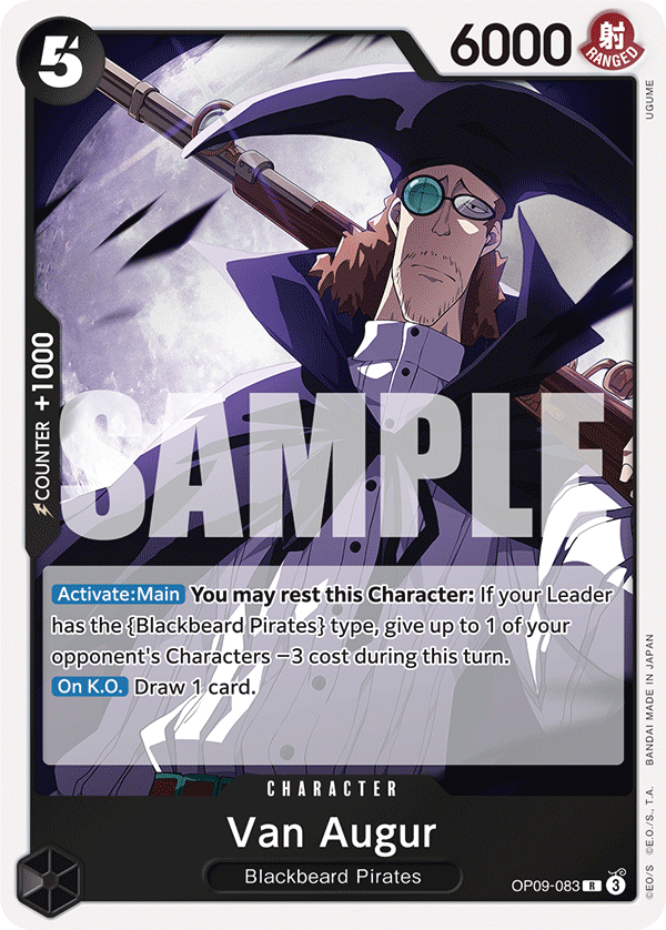 Van Augur Emperors In The New World - OP-09 One Piece Card Van Augur Emperors In The New World - OP-09 One Piece Card