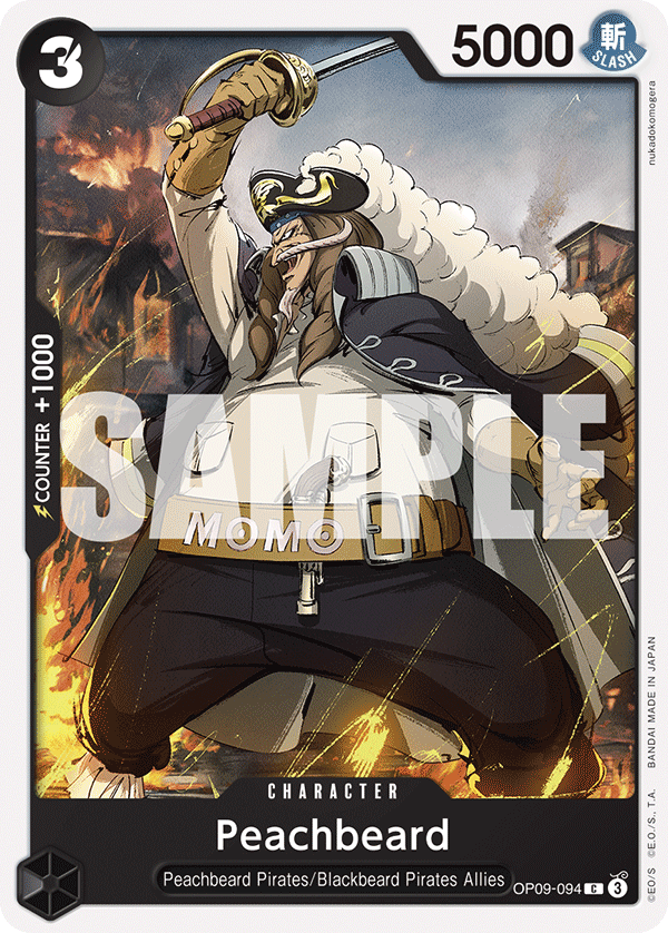 Peachbeard Emperors In The New World - OP-09 One Piece Card Peachbeard Emperors In The New World - OP-09 One Piece Card