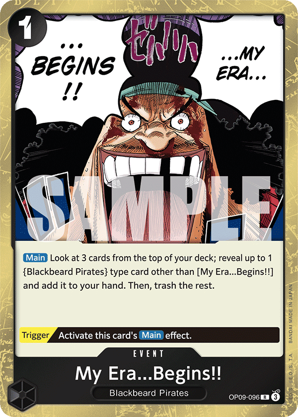 My Era...Begins!! Emperors In The New World - OP-09 One Piece Card My Era...Begins!! Emperors In The New World - OP-09 One Piece Card