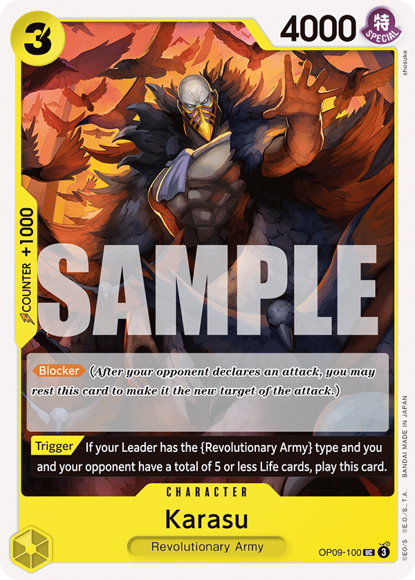 Karasu Emperors In The New World - OP-09 One Piece Card Karasu Emperors In The New World - OP-09 One Piece Card