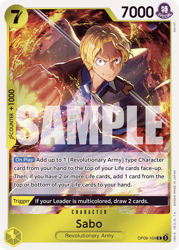 Sabo Emperors In The New World - OP-09 One Piece Card Sabo Emperors In The New World - OP-09 One Piece Card