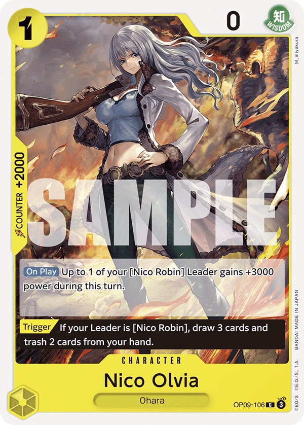 Nico Olvia Emperors In The New World - OP-09 One Piece Card Nico Olvia Emperors In The New World - OP-09 One Piece Card