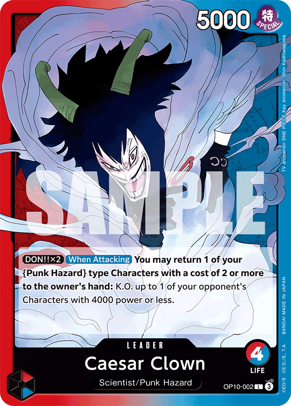 Caesar Clown Royal Blood - OP-10 One Piece Card Caesar Clown Royal Blood - OP-10 One Piece Card