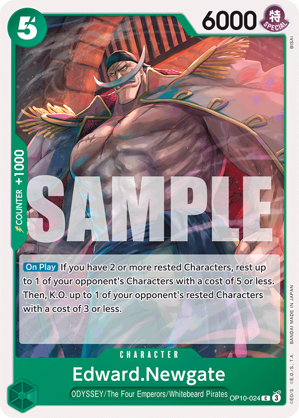 Edward.Newgate Royal Blood - OP-10 One Piece Card Edward.Newgate Royal Blood - OP-10 One Piece Card