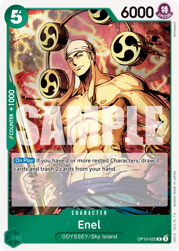 Enel Royal Blood - OP-10 One Piece Card Enel Royal Blood - OP-10 One Piece Card