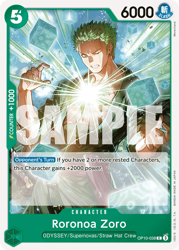 Roronoa Zoro Royal Blood - OP-10 One Piece Card Roronoa Zoro Royal Blood - OP-10 One Piece Card