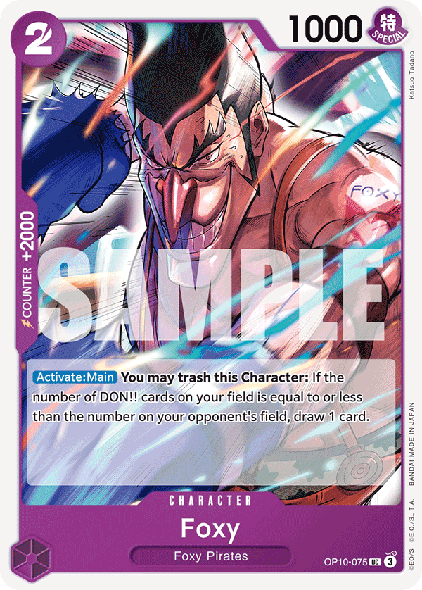 Foxy Royal Blood - OP-10 One Piece Card Foxy Royal Blood - OP-10 One Piece Card