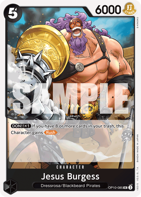 Jesus Burgess Royal Blood - OP-10 One Piece Card Jesus Burgess Royal Blood - OP-10 One Piece Card