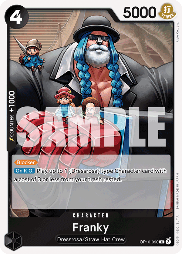 Franky Royal Blood - OP-10 One Piece Card Franky Royal Blood - OP-10 One Piece Card