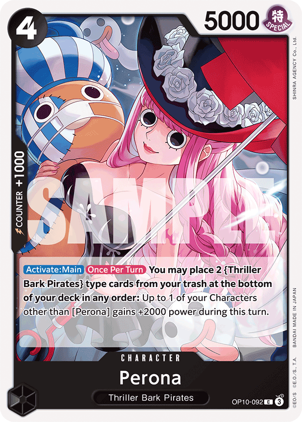 Perona Royal Blood - OP-10 One Piece Card Perona Royal Blood - OP-10 One Piece Card