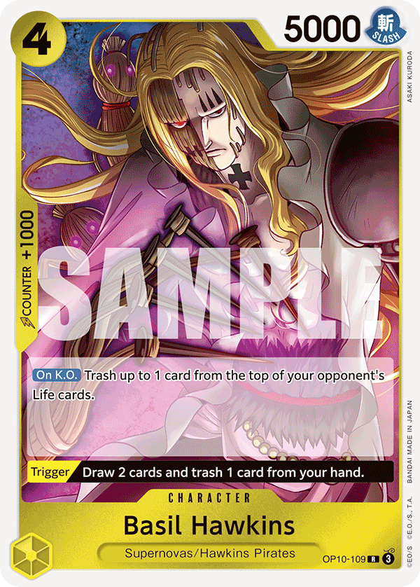 Basil Hawkins Royal Blood - OP-10 One Piece Card Basil Hawkins Royal Blood - OP-10 One Piece Card