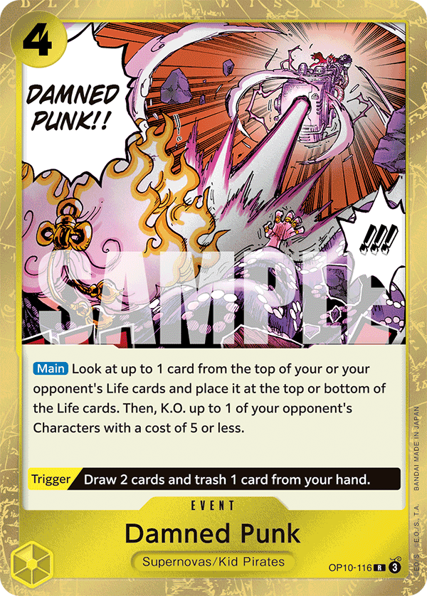 Damned Punk Royal Blood - OP-10 One Piece Card Damned Punk Royal Blood - OP-10 One Piece Card