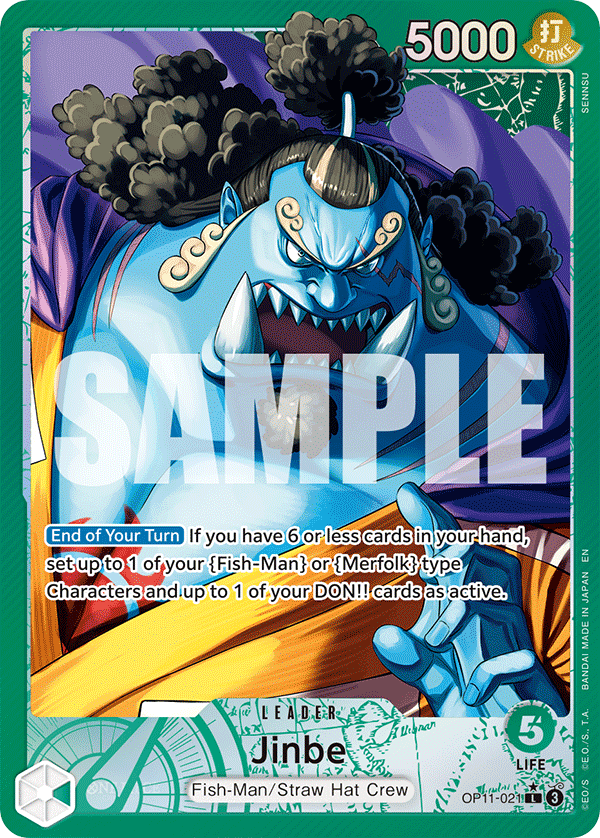 Jinbe A Fist Of Divine Speed - OP-11 One Piece Card Jinbe A Fist Of Divine Speed - OP-11 One Piece Card