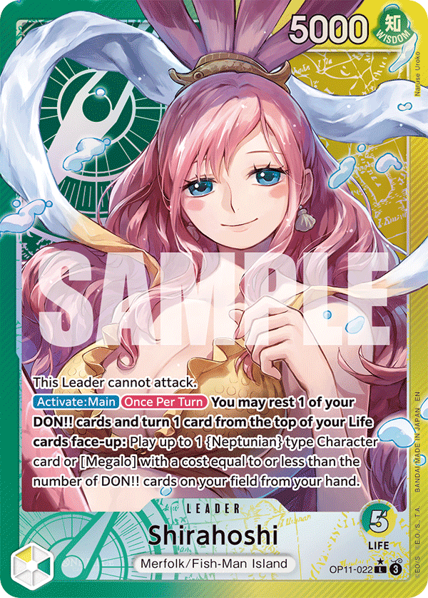 Shirahoshi A Fist Of Divine Speed - OP-11 One Piece Card Shirahoshi A Fist Of Divine Speed - OP-11 One Piece Card