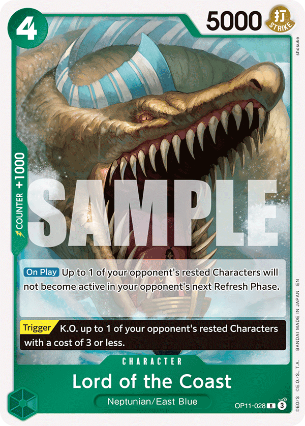 Lord of the Coast A Fist Of Divine Speed - OP-11 One Piece Card Lord of the Coast A Fist Of Divine Speed - OP-11 One Piece Card