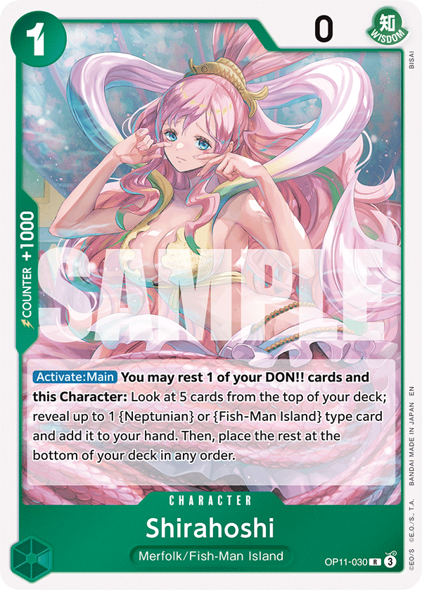 Shirahoshi A Fist Of Divine Speed - OP-11 One Piece Card Shirahoshi A Fist Of Divine Speed - OP-11 One Piece Card