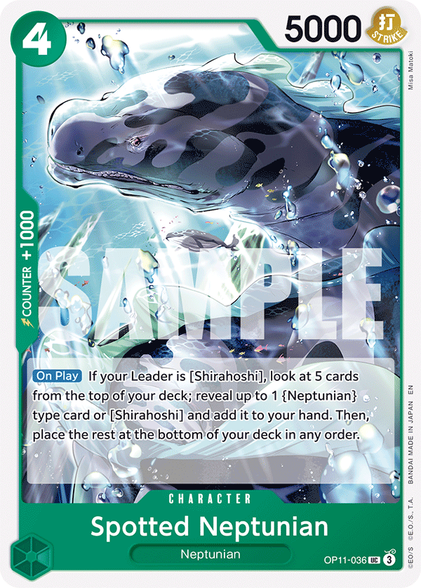 Spotted Neptunian A Fist Of Divine Speed - OP-11 One Piece Card Spotted Neptunian A Fist Of Divine Speed - OP-11 One Piece Card