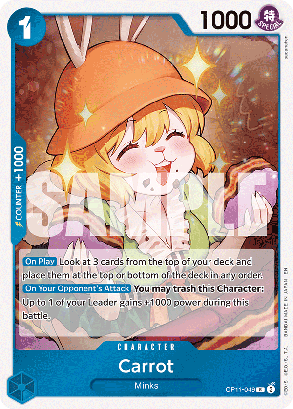 Carrot A Fist Of Divine Speed - OP-11 One Piece Card Carrot A Fist Of Divine Speed - OP-11 One Piece Card
