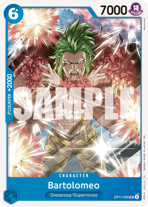 Bartolomeo A Fist Of Divine Speed - OP-11 One Piece Card Bartolomeo A Fist Of Divine Speed - OP-11 One Piece Card