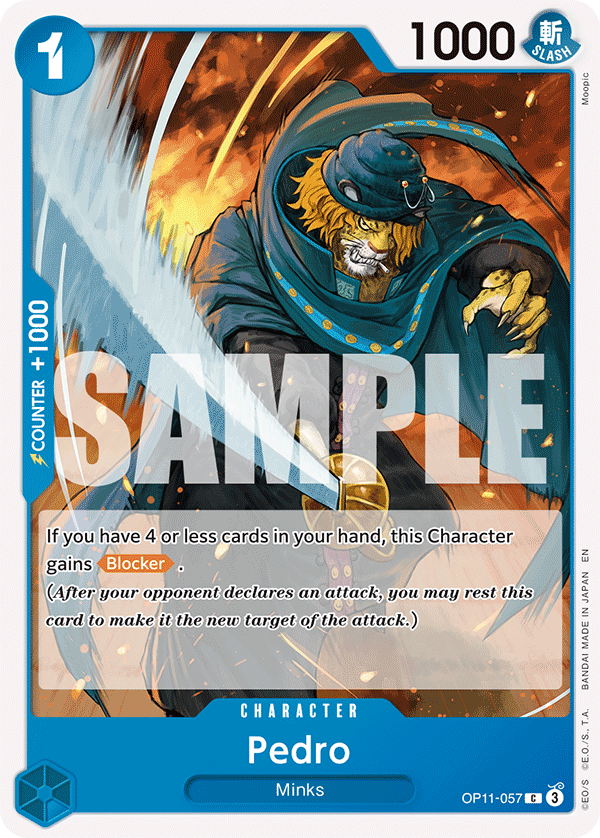 Pedro A Fist Of Divine Speed - OP-11 One Piece Card Pedro A Fist Of Divine Speed - OP-11 One Piece Card