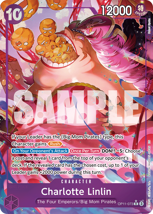 Charlotte Linlin A Fist Of Divine Speed - OP-11 One Piece Card Charlotte Linlin A Fist Of Divine Speed - OP-11 One Piece Card