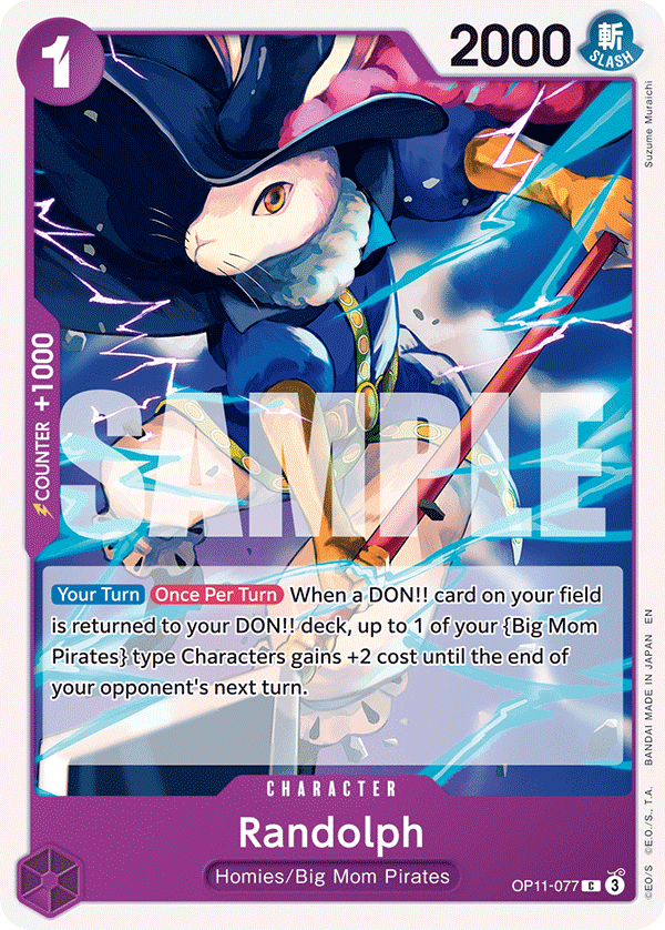 Randolph A Fist Of Divine Speed - OP-11 One Piece Card Randolph A Fist Of Divine Speed - OP-11 One Piece Card