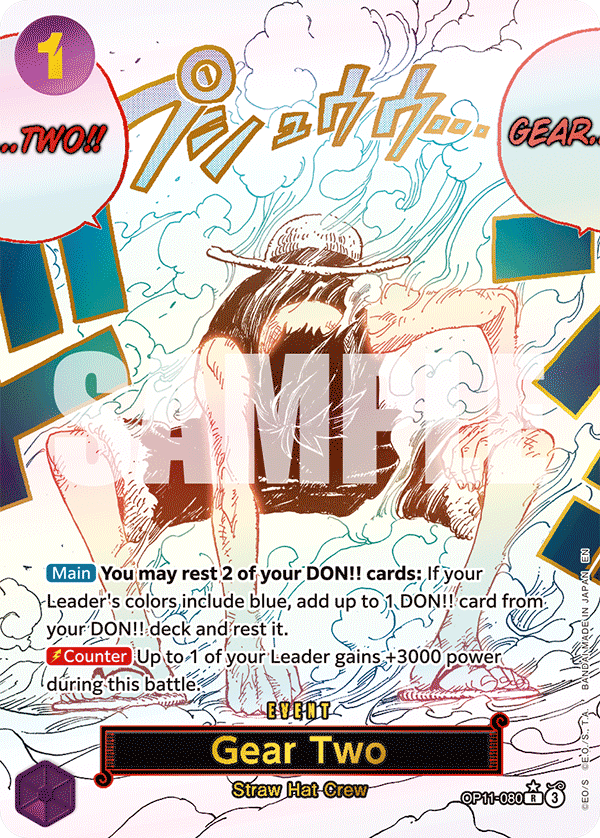 Gear Two A Fist Of Divine Speed - OP-11 One Piece Card Gear Two A Fist Of Divine Speed - OP-11 One Piece Card