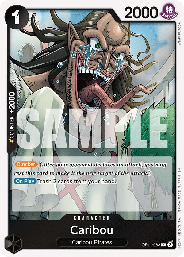 Caribou A Fist Of Divine Speed - OP-11 One Piece Card Caribou A Fist Of Divine Speed - OP-11 One Piece Card