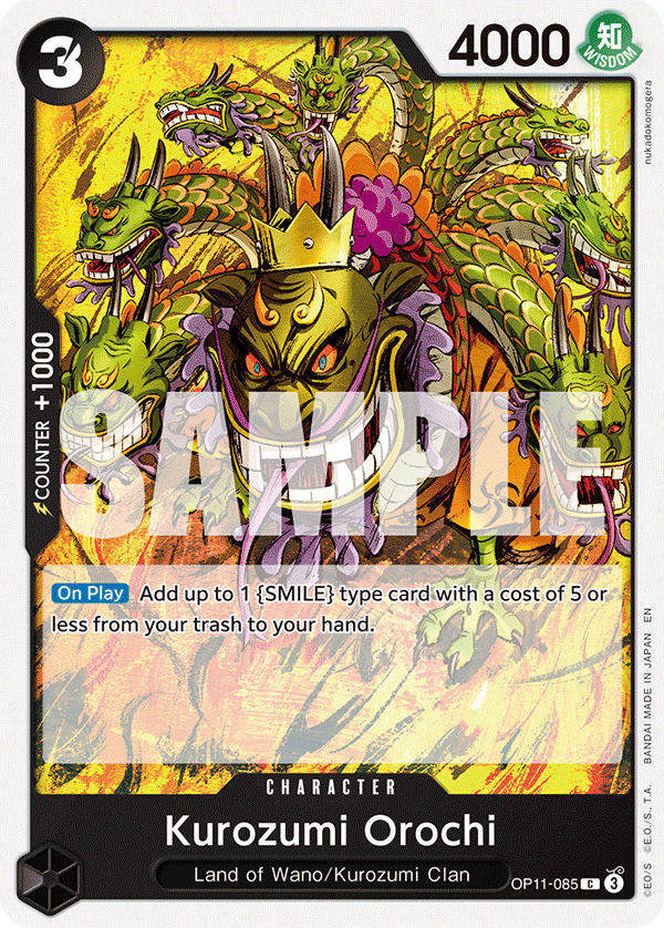 Kurozumi Orochi A Fist Of Divine Speed - OP-11 One Piece Card Kurozumi Orochi A Fist Of Divine Speed - OP-11 One Piece Card