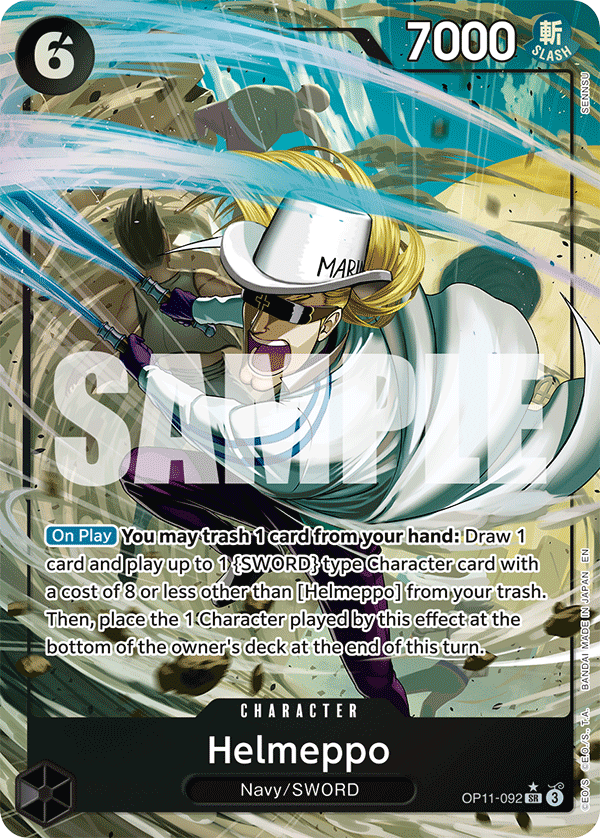 Helmeppo A Fist Of Divine Speed - OP-11 One Piece Card Helmeppo A Fist Of Divine Speed - OP-11 One Piece Card