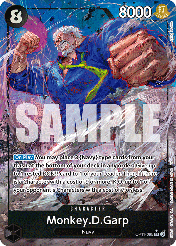 Monkey.D.Garp A Fist Of Divine Speed - OP-11 One Piece Card Monkey.D.Garp A Fist Of Divine Speed - OP-11 One Piece Card